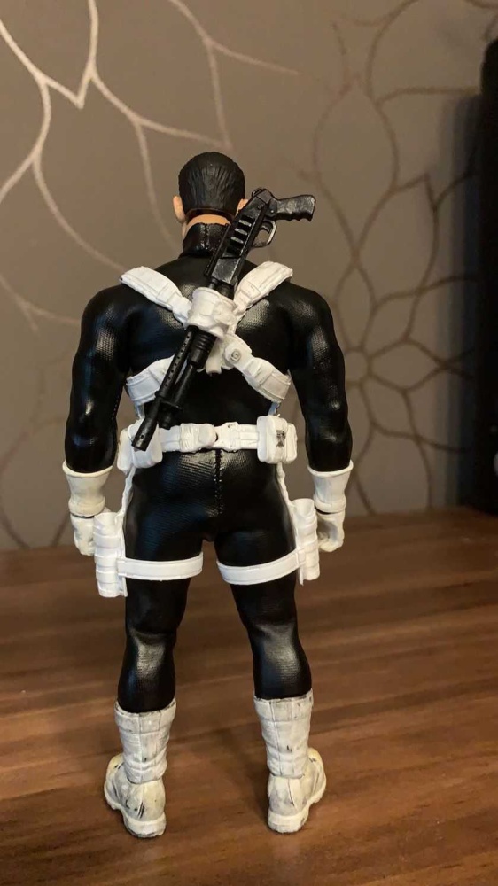 Punisher black leather tights