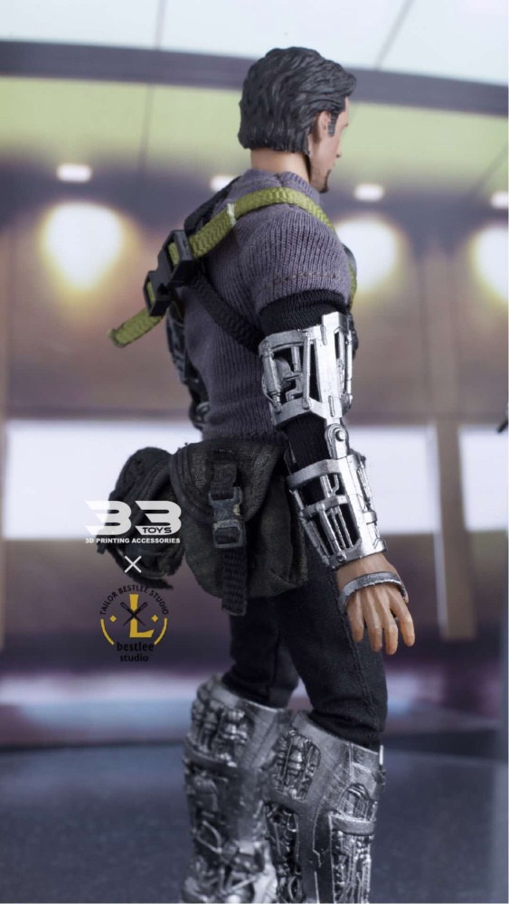 Steel Boy testing Tony 1.0 DIY action figures 1/12