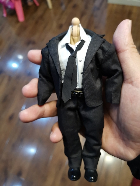Batboy Wayne in a black suit 1/12