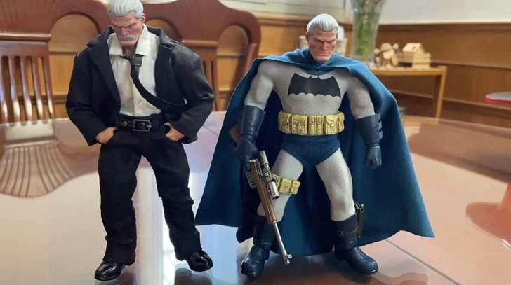 Batboy Wayne in a black suit 1/12