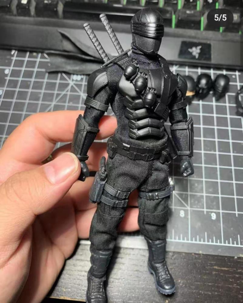 Snake eyes black suit 1/12(Figuregear3d Collaborative Style)