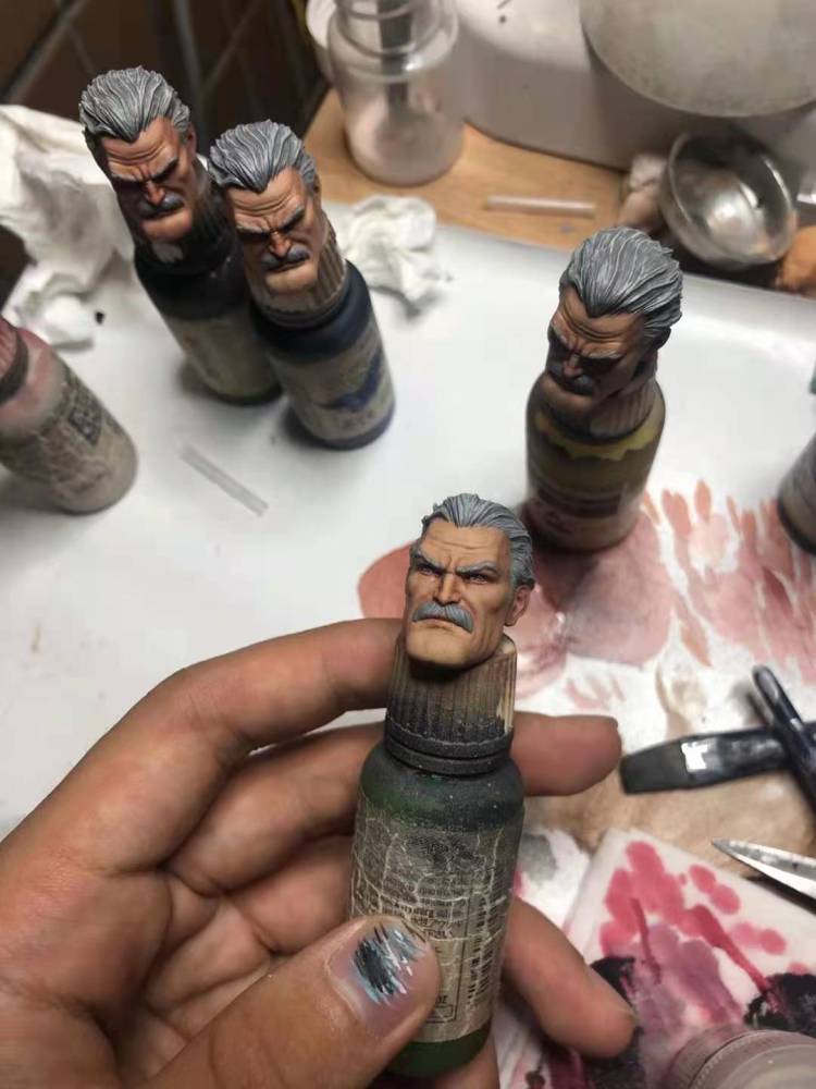 Old bat boys headsculpt 1:12