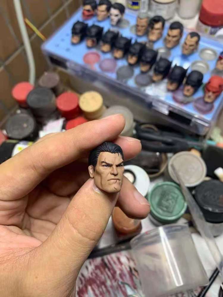 Revenge man headsculpts without makeup 1：12