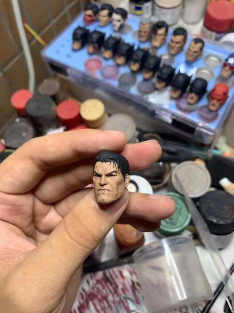Revenge man headsculpts without makeup 1：12