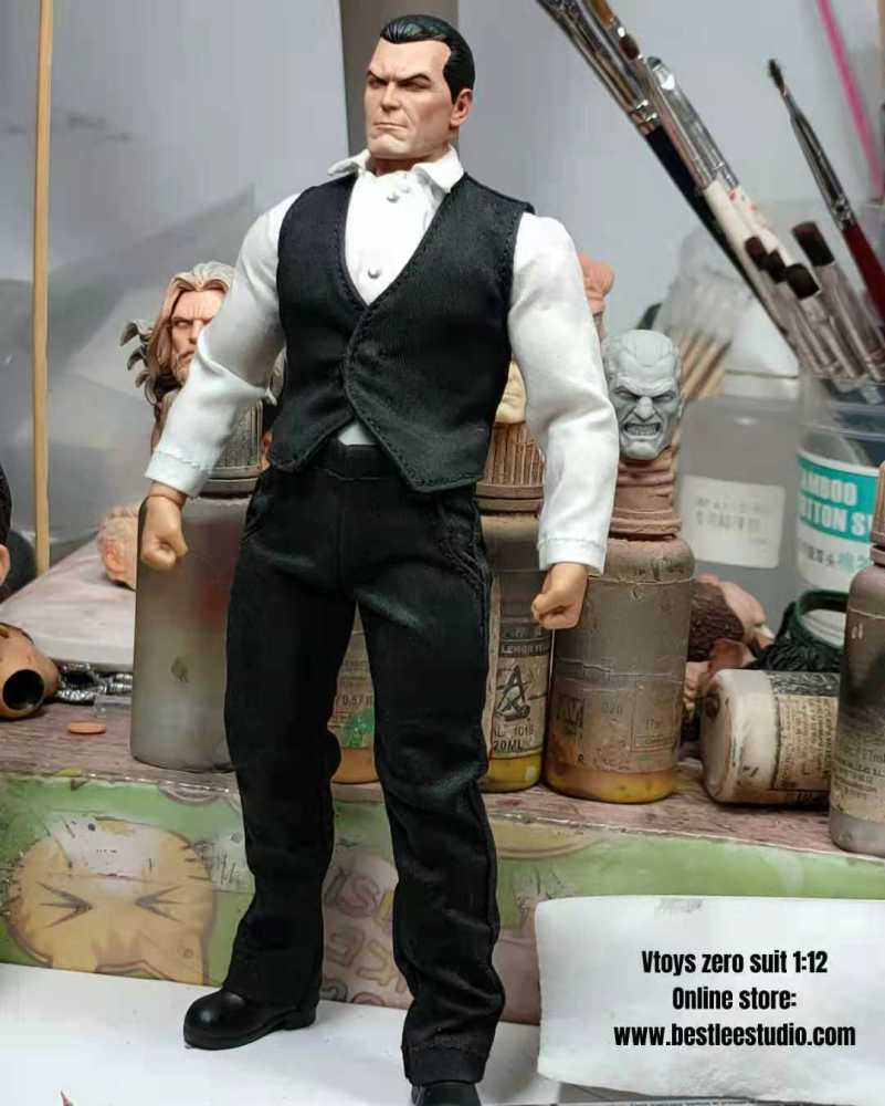 Vtoys zero black suit 1:12