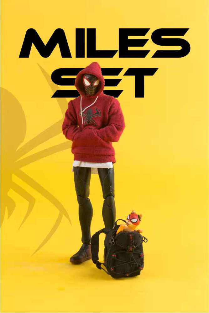 ML PS4 Spider Boy miless suit/ bag/shoes/cat 1:12