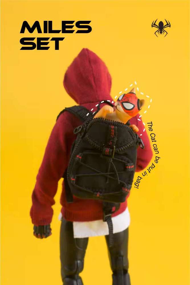 ML PS4 Spider Boy miless suit/ bag/shoes/cat 1:12