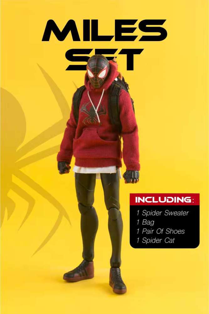 ML PS4 Spider Boy miless suit/ bag/shoes/cat 1:12