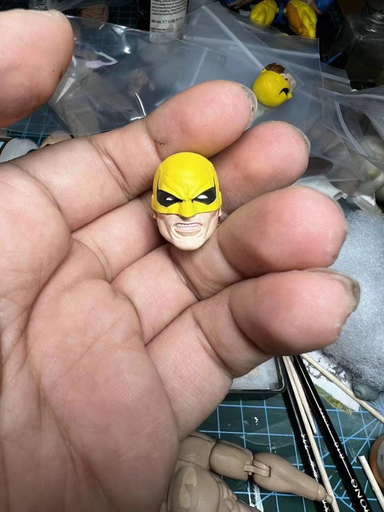 VTOYS Angry expressions Ironn Fistt headsclpt 1:12