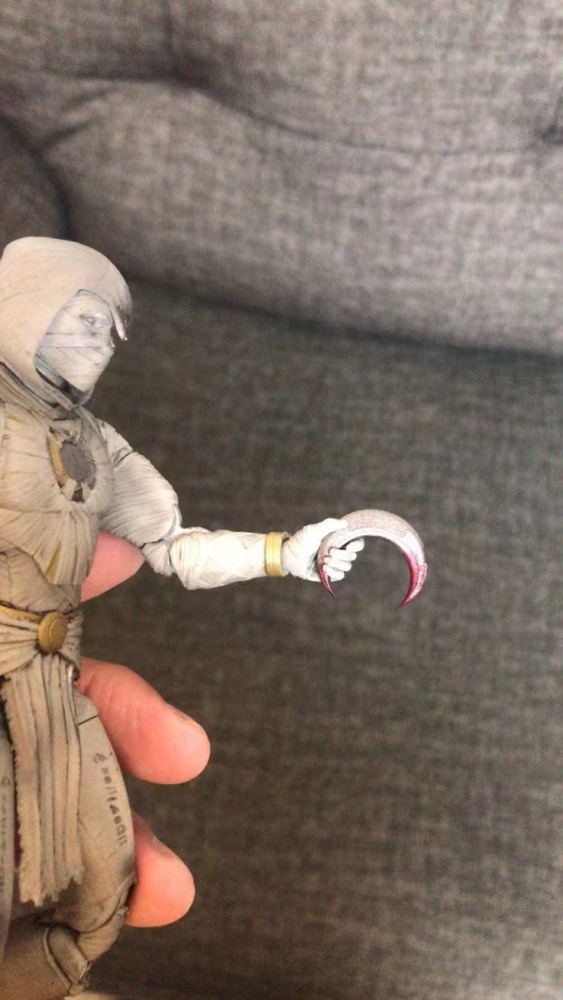 Marvellegends Moon Knightt white cape/Toy weapons 1:12