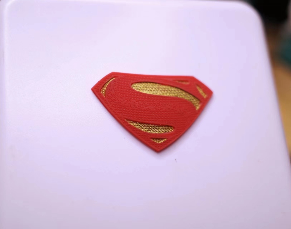 batmann/supermann 3d logo 1:12