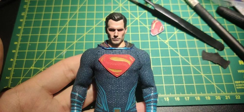 batmann/supermann 3d logo 1:12