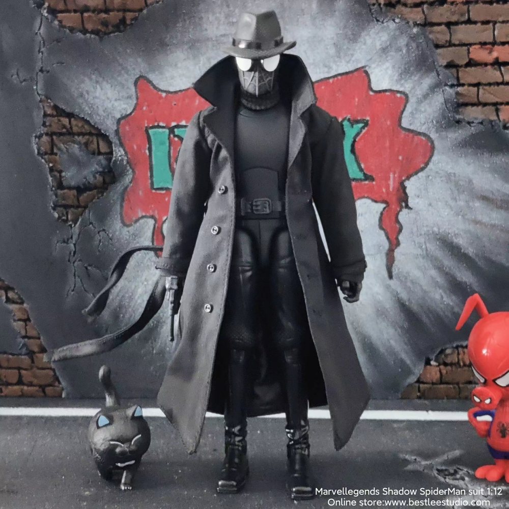 Sentinel/Ml Shadow Spider-Man Black dust coat 1:12