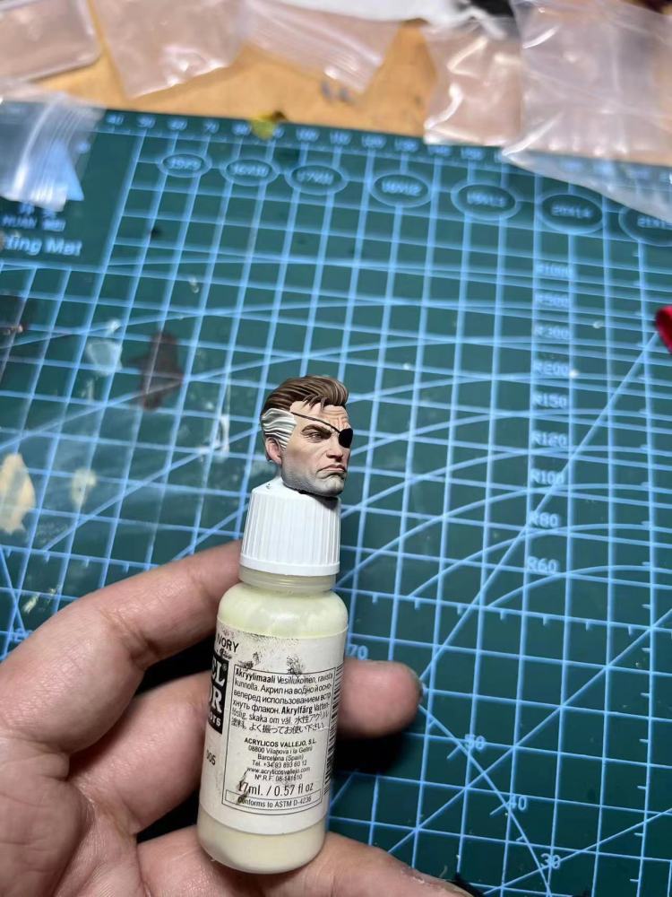 Nick Fury headsculpt 1:12