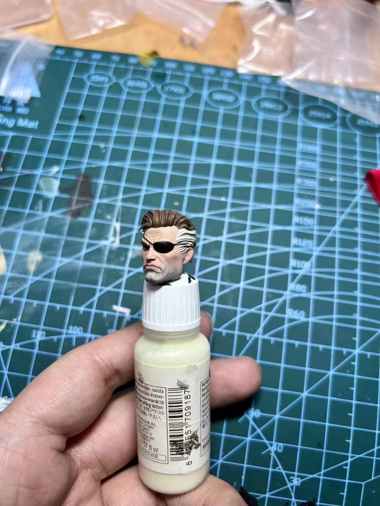 Nick Fury headsculpt 1:12