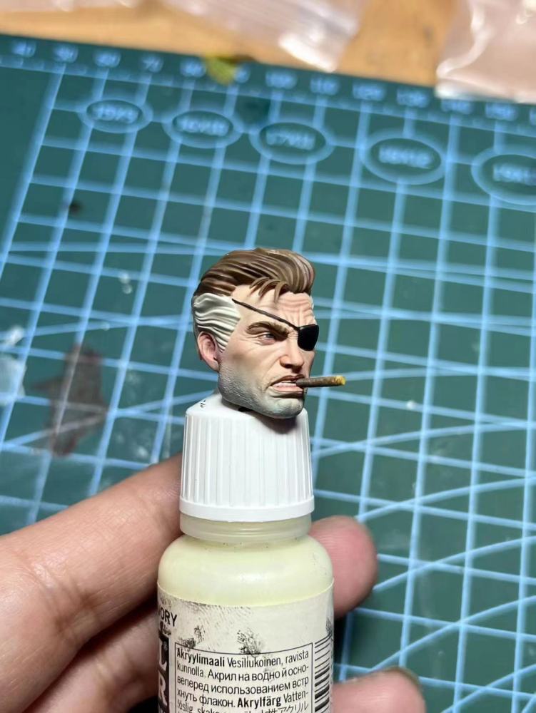 Nick Fury headsculpt 1:12