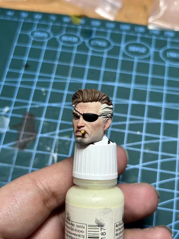 Nick Fury headsculpt 1:12