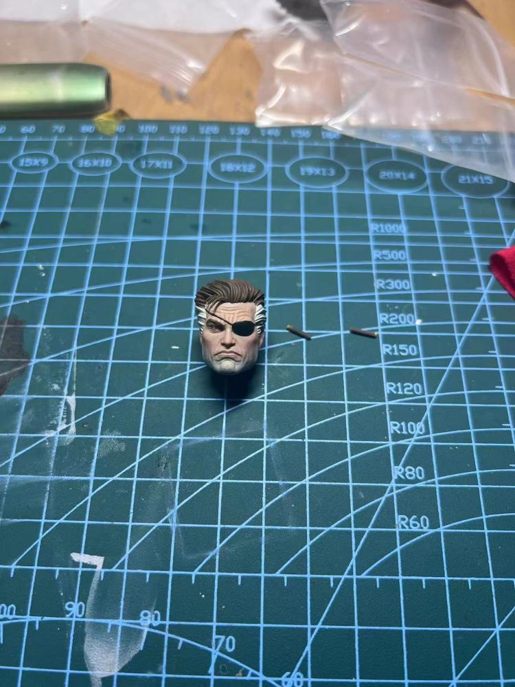 Nick Fury headsculpt 1:12