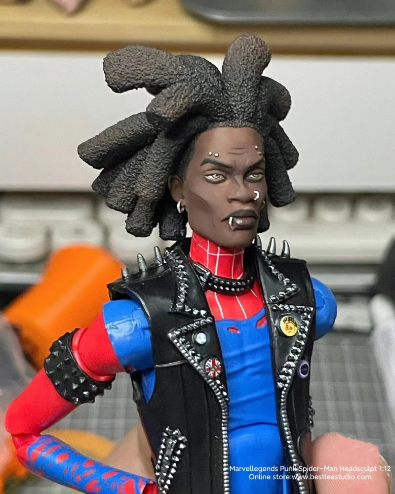 Ml Punk Spider-Mann headsculpt 1:12