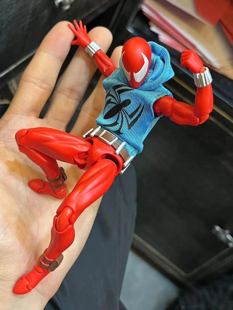 ML/Mafex Scarlet spiderr hoodie( Normal version or damaged version）1：12