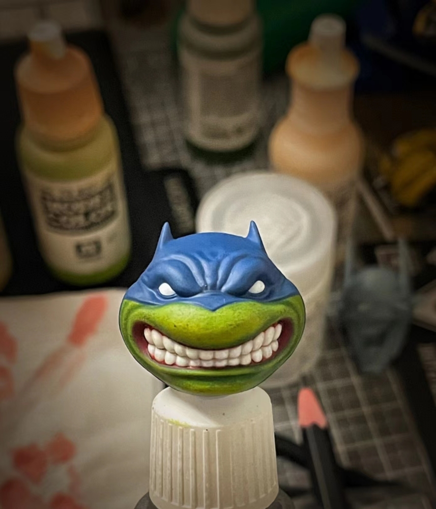 Mafex Batman v Teenage Mutant Ninja Turtles headsculpt 1:12