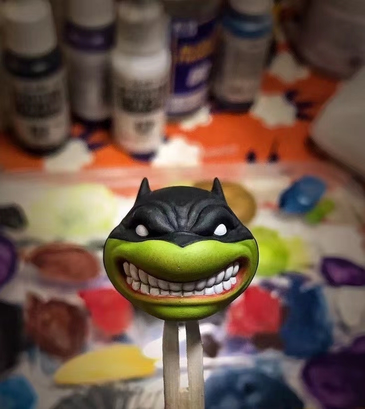 Mafex Batman v Teenage Mutant Ninja Turtles headsculpt 1:12