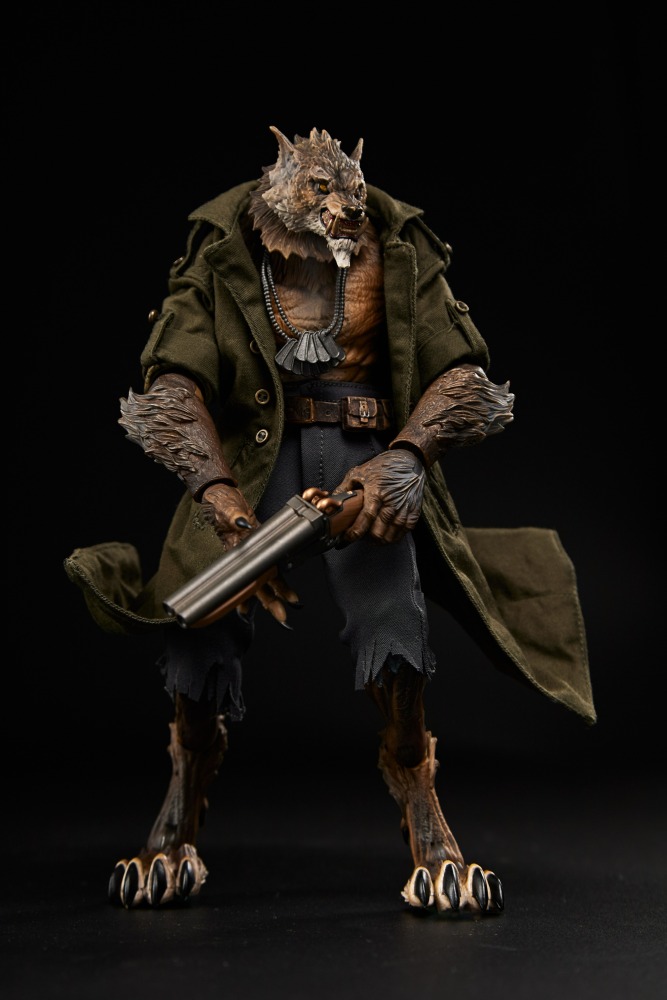 maestro union Werewolf Army Green Trench Coat/pants 1:12