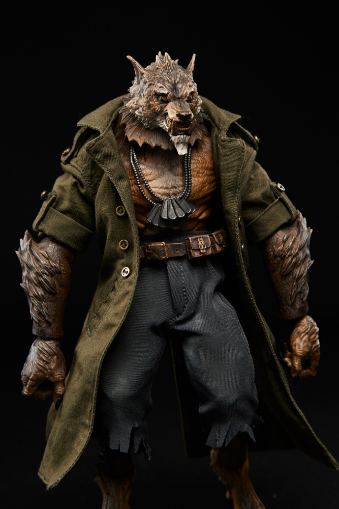 maestro union Werewolf Army Green Trench Coat/pants 1:12