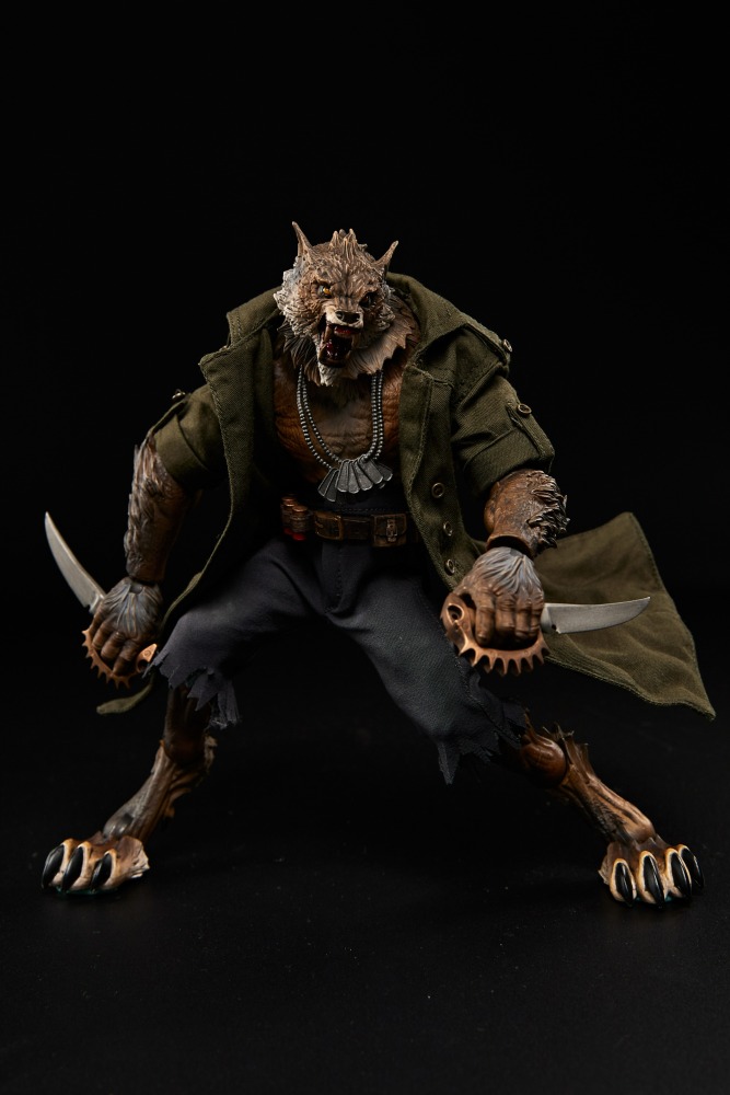 maestro union Werewolf Army Green Trench Coat/pants 1:12
