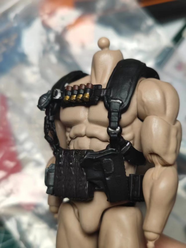 Soft rubber shoulder strap + belt accessories （Toy magazine）1：12