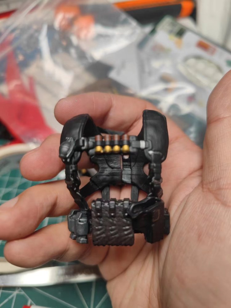 Soft rubber shoulder strap + belt accessories （Toy magazine）1：12