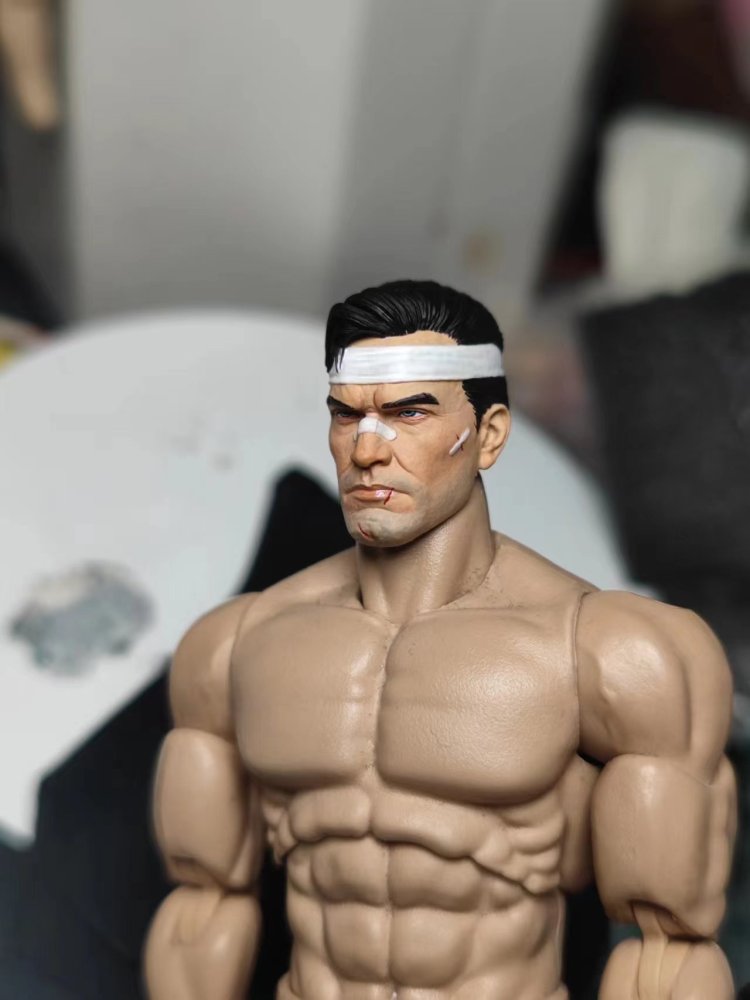 Mezco Turban fighting Punisherr headsculpt 1:12