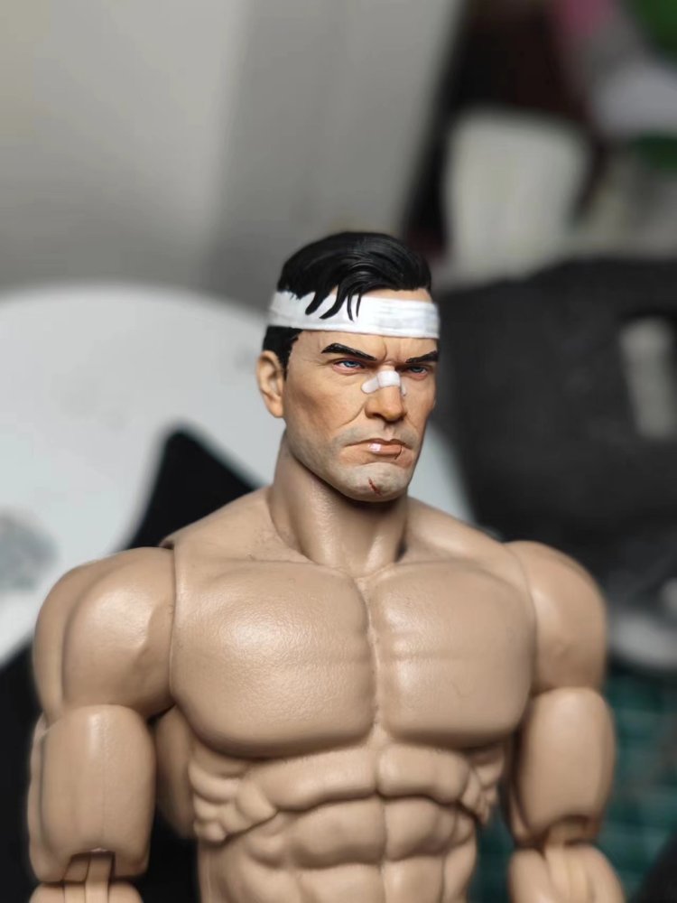 Mezco Turban fighting Punisherr headsculpt 1:12
