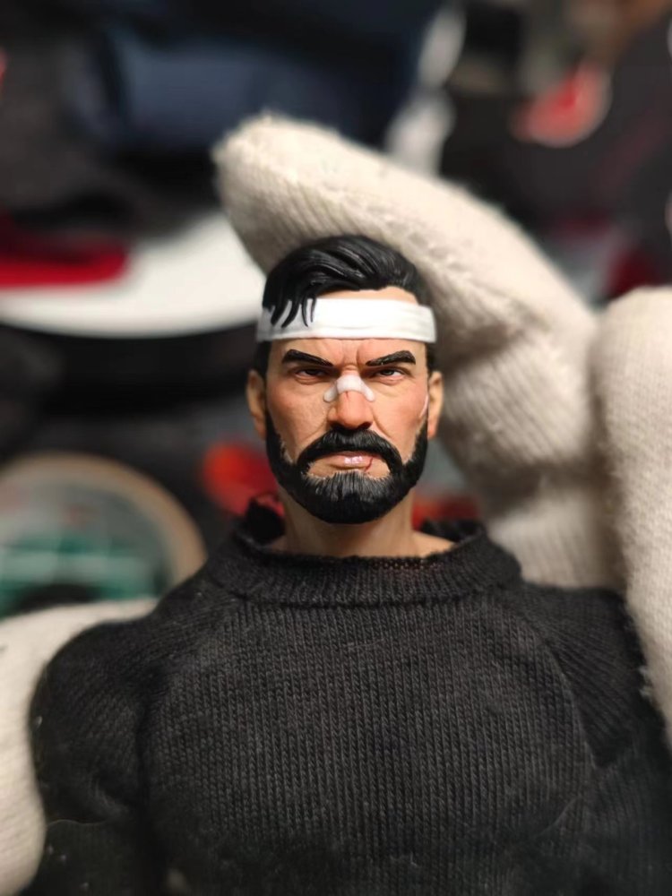 Mezco Turban and beard punisherr headsculpt 1:12