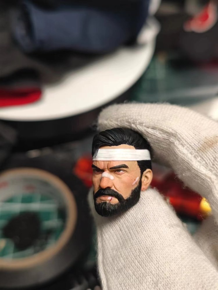 Mezco Turban and beard punisherr headsculpt 1:12