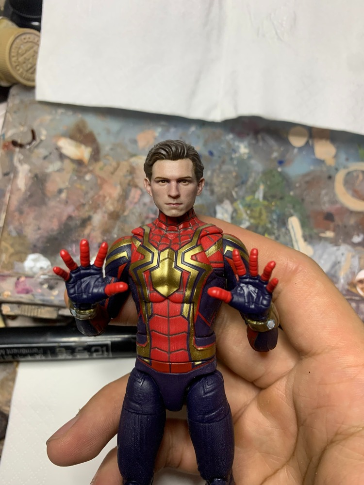 ML MEZCO SHF Spider-man Tom Holland (Real person)headsculpt 1/12