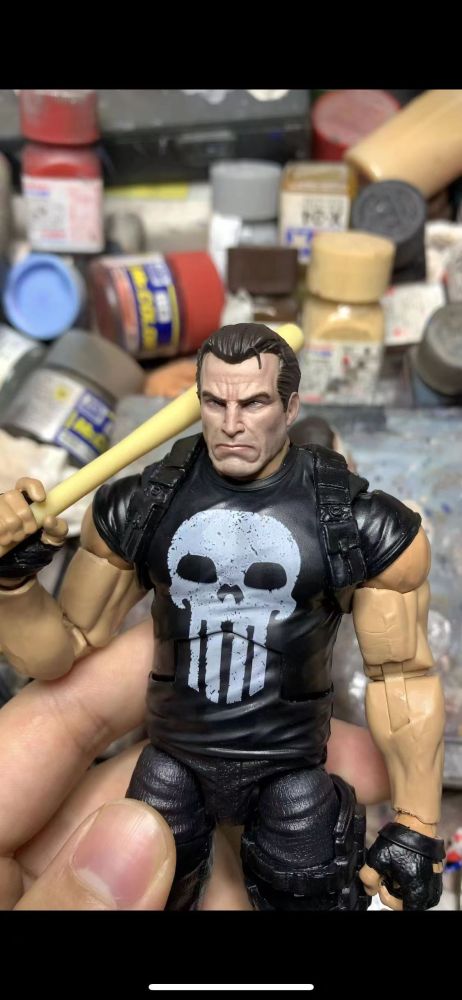 Calm expression Punisher (Fine Paint) headsculpt 1:12