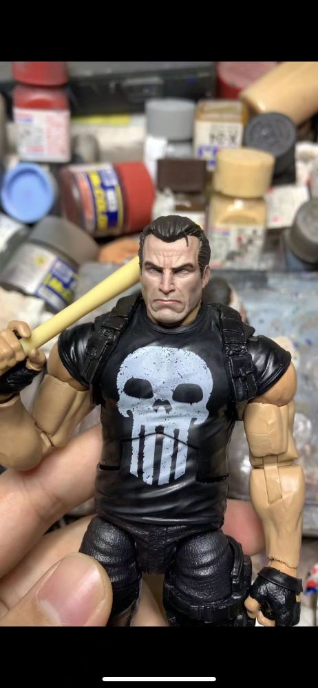 Calm expression Punisher (Fine Paint) headsculpt 1:12