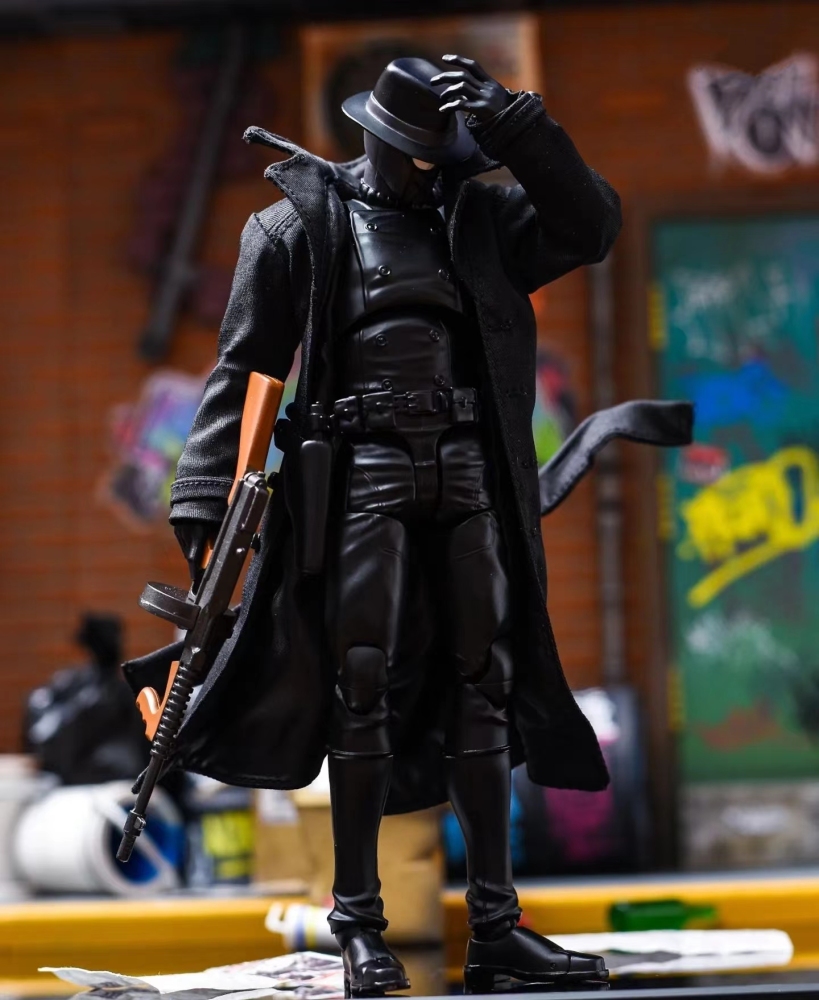Sentinel/Ml Shadow Spider-Man Black dust coat 1:12