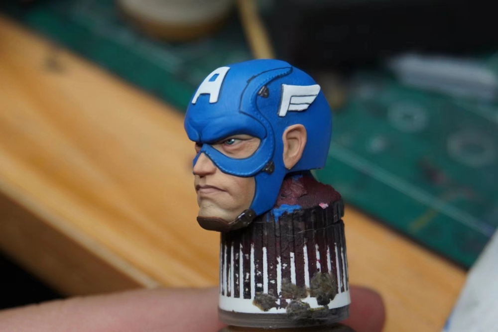 Captain America(anime version）headsculpt 1:12