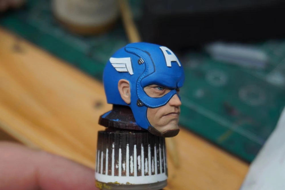 Captain America(anime version）headsculpt 1:12