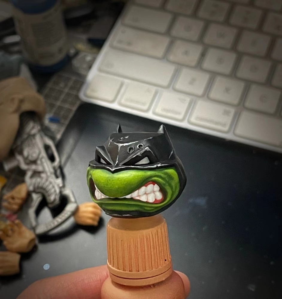 Batman v Teenage Mutant Ninja Turtles headsculpt(2.0) 1:12