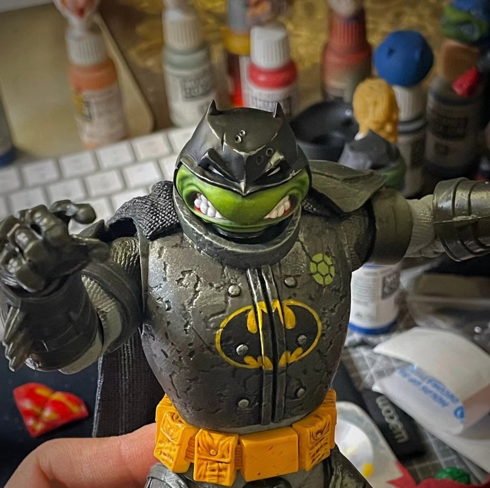 Batman v Teenage Mutant Ninja Turtles headsculpt(2.0) 1:12