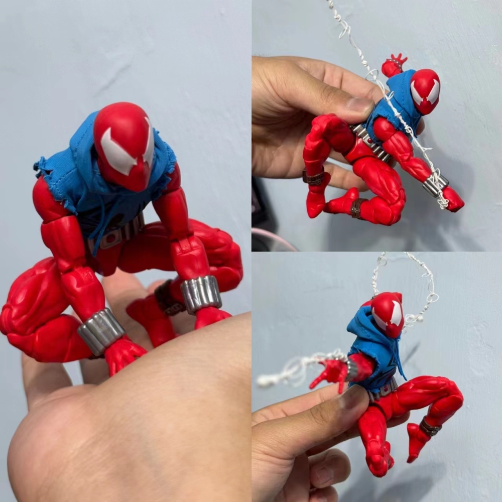 ML/Mafex Scarlet spiderr hoodie( Normal version or damaged version）1：12