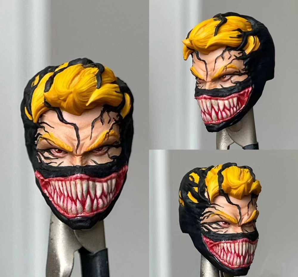 KAIYODO Amazing Yamaguchi/Mafex  Agent Venom headsculpt 1:12