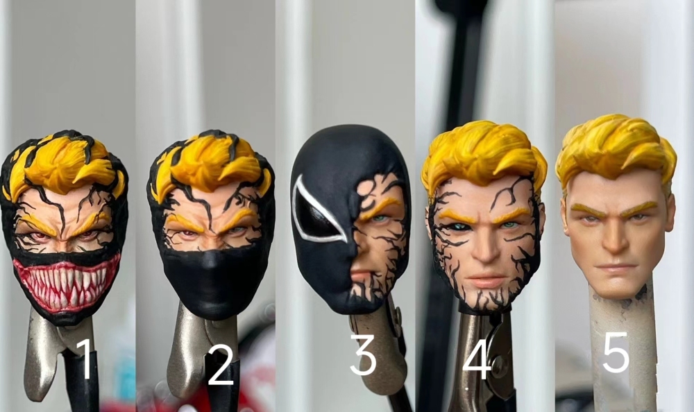 KAIYODO Amazing Yamaguchi/Mafex  Agent Venom headsculpt 1:12