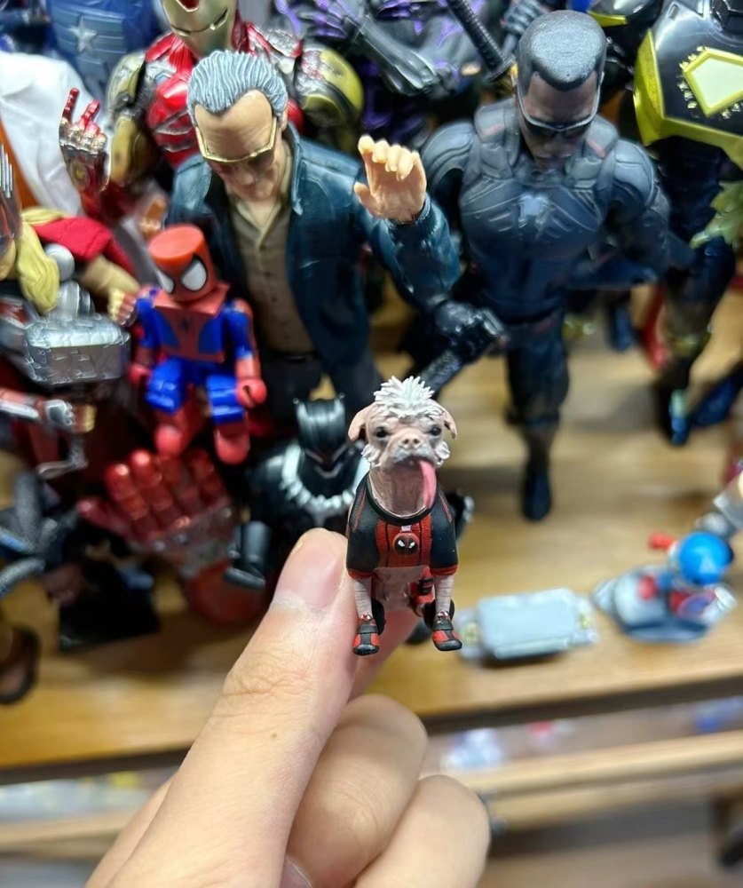 SHF Ml mafex Deadpool (deadpool dog/deadpool babyI) accessories 1：12