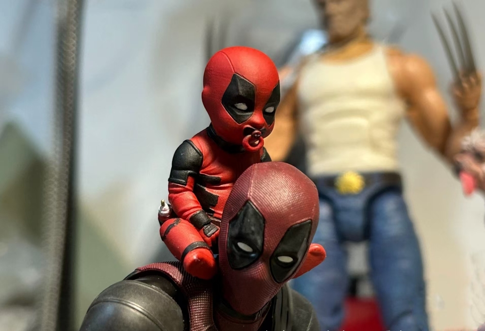 SHF Ml mafex Deadpool (deadpool dog/deadpool babyI) accessories 1：12