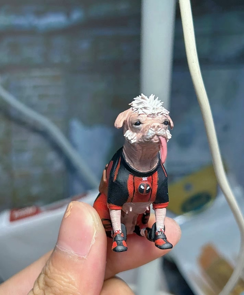 SHF Ml mafex Deadpool (deadpool dog/deadpool babyI) accessories 1：12