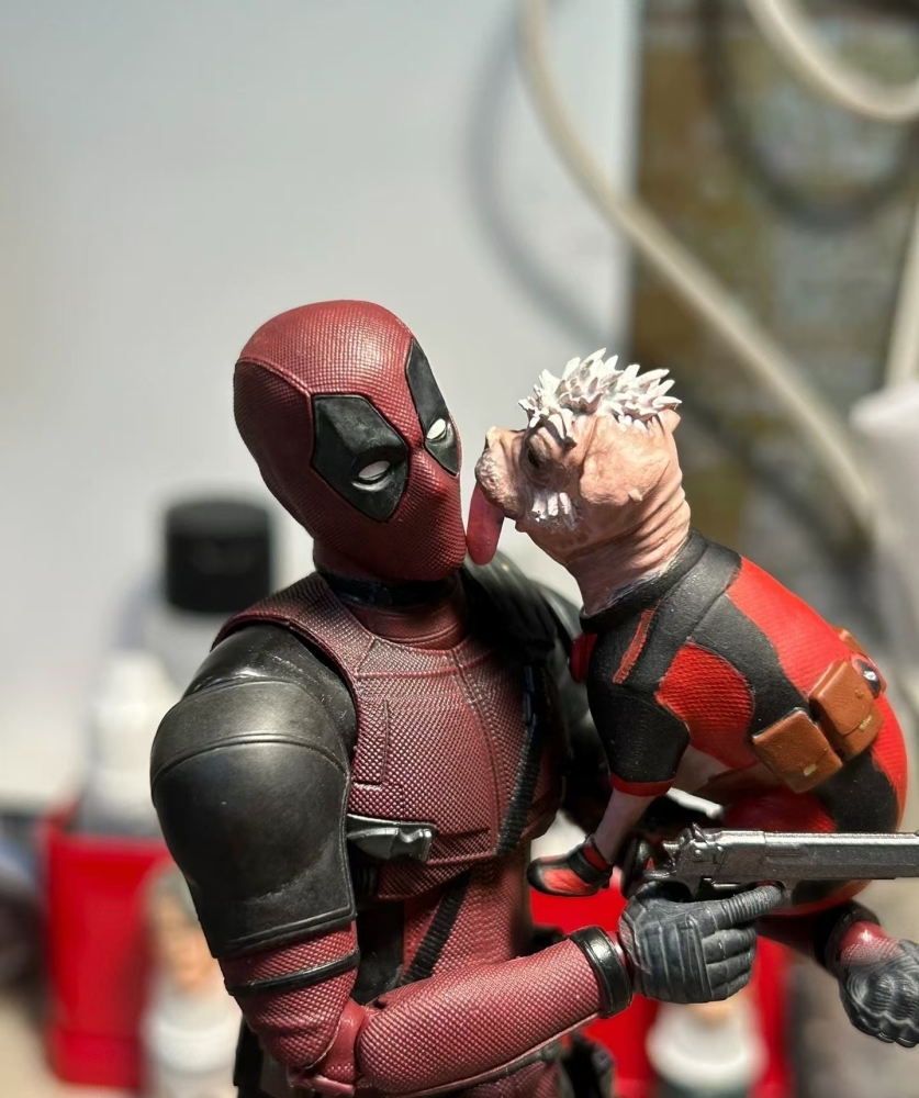 SHF Ml mafex Deadpool (deadpool dog/deadpool babyI) accessories 1：12